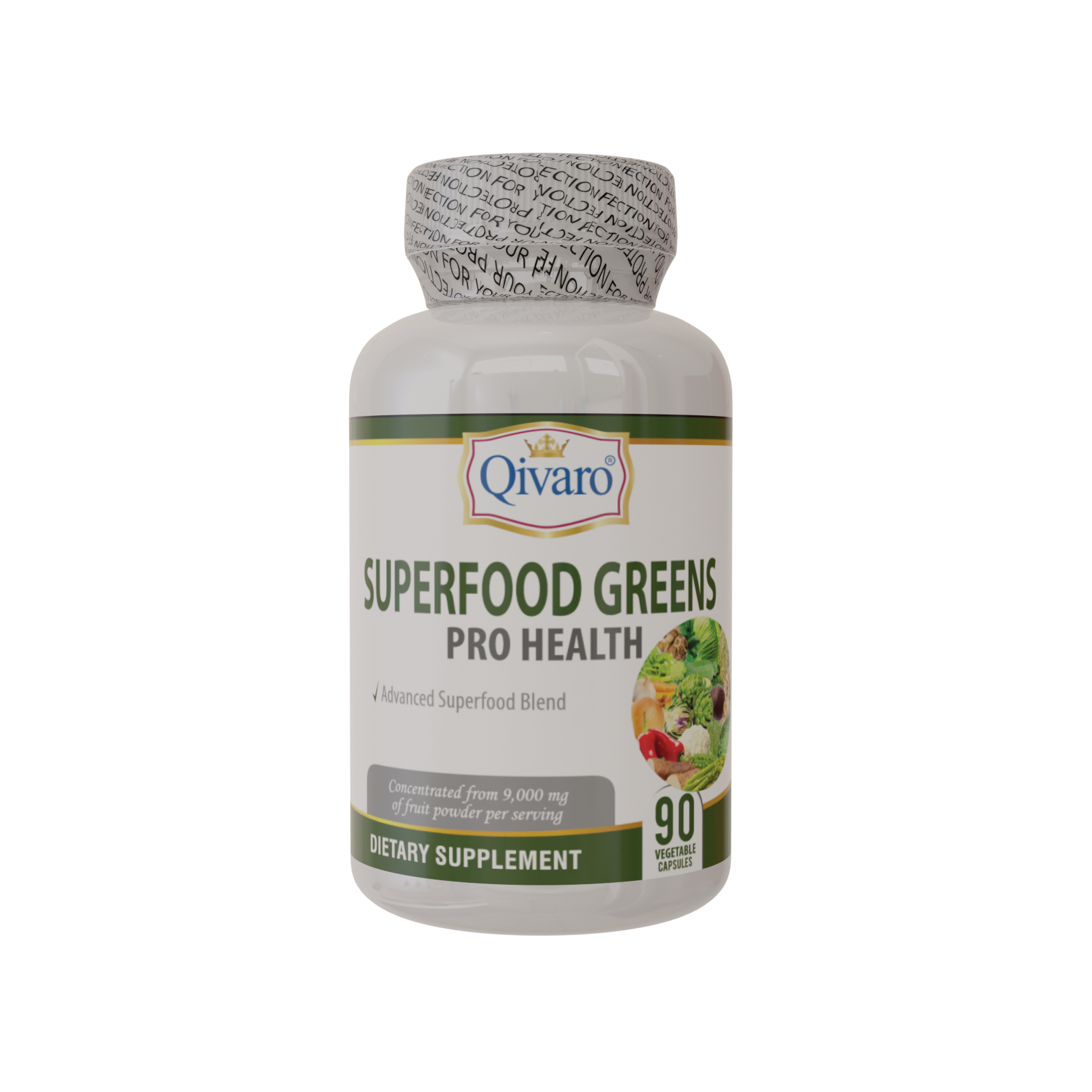 QIH102_Superfood Greens Pro Health_90 veggie capsules