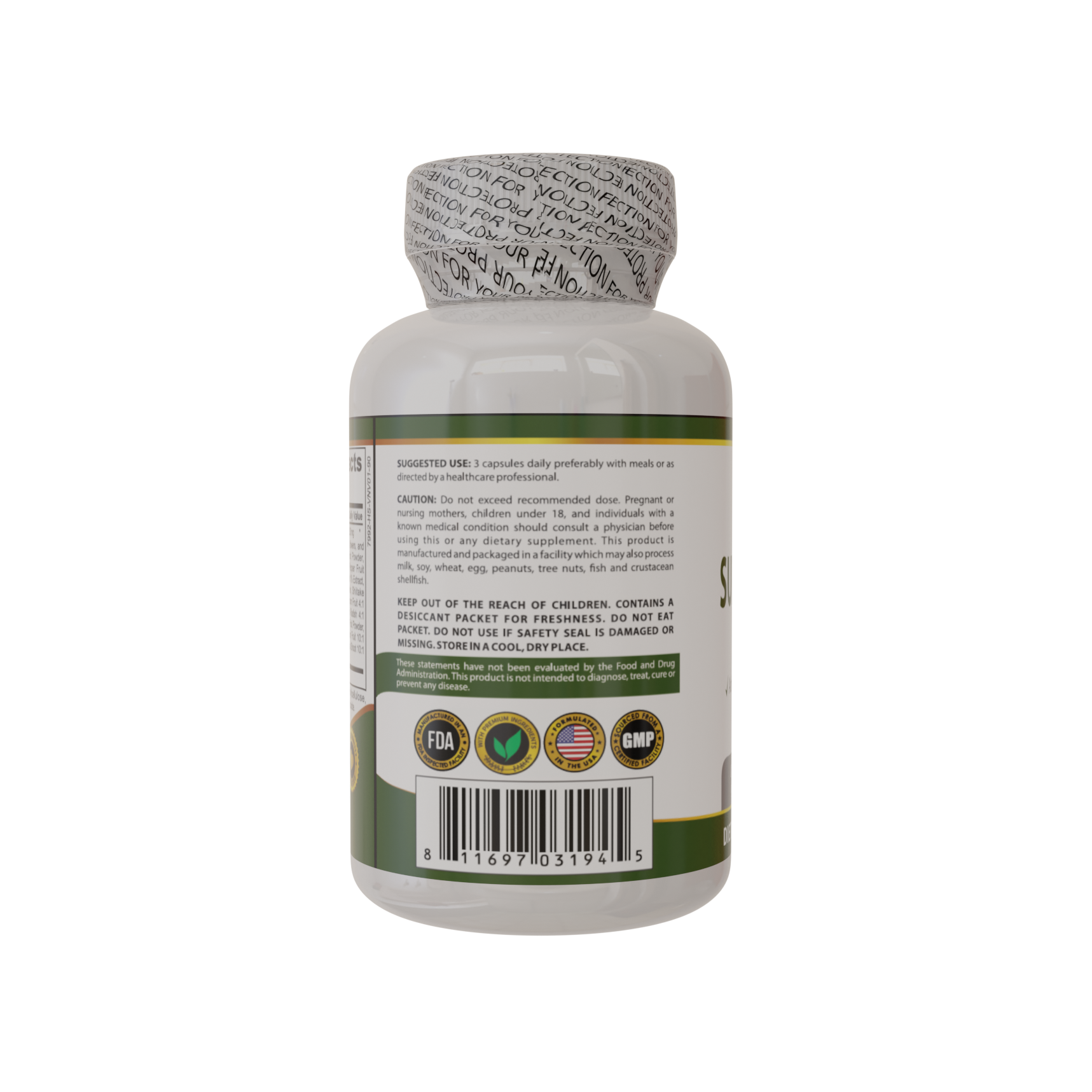 QIH102_Superfood Greens Pro Health_90 veggie capsules