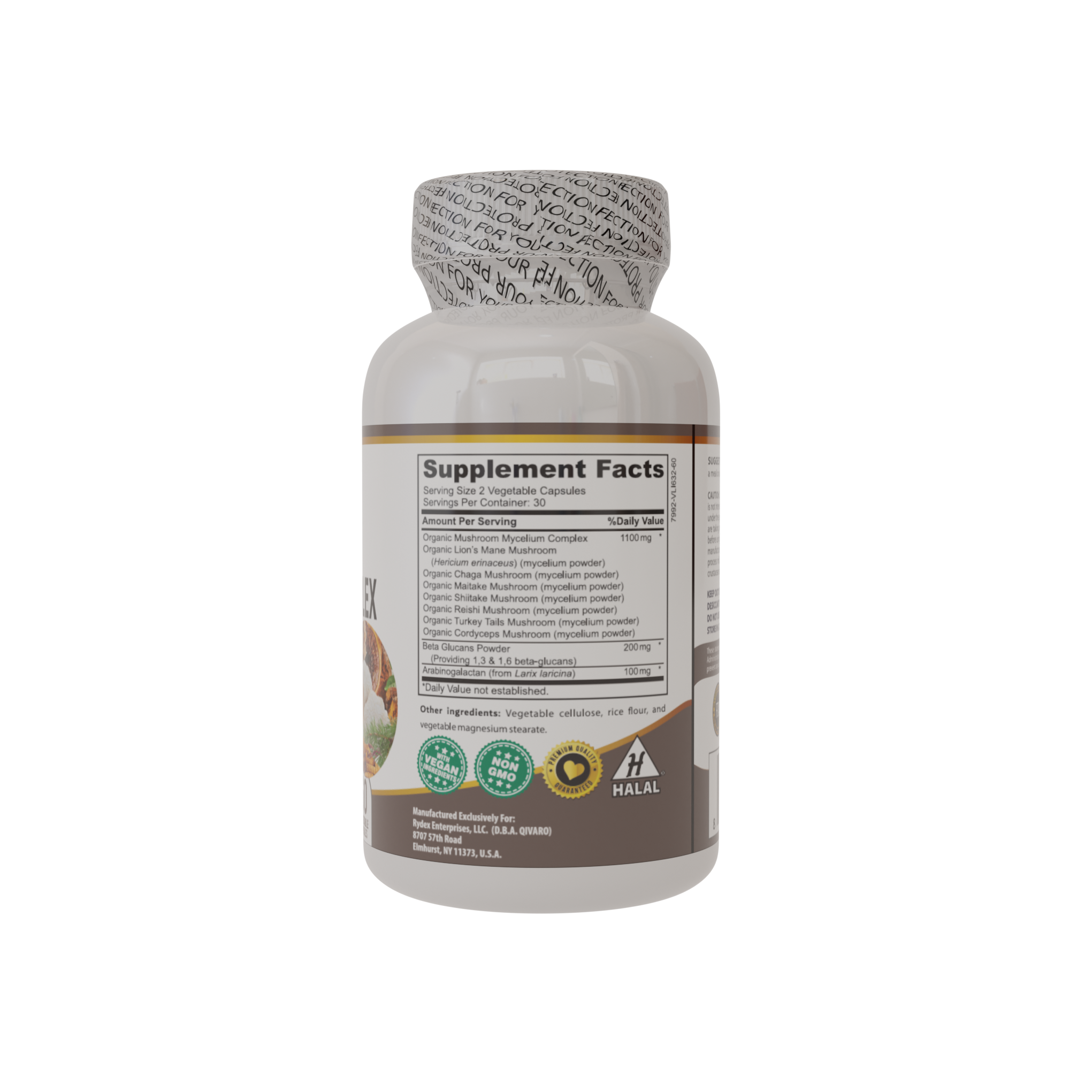 QIH117_Advanced Mushroom Complex_30 Veggie Capsules