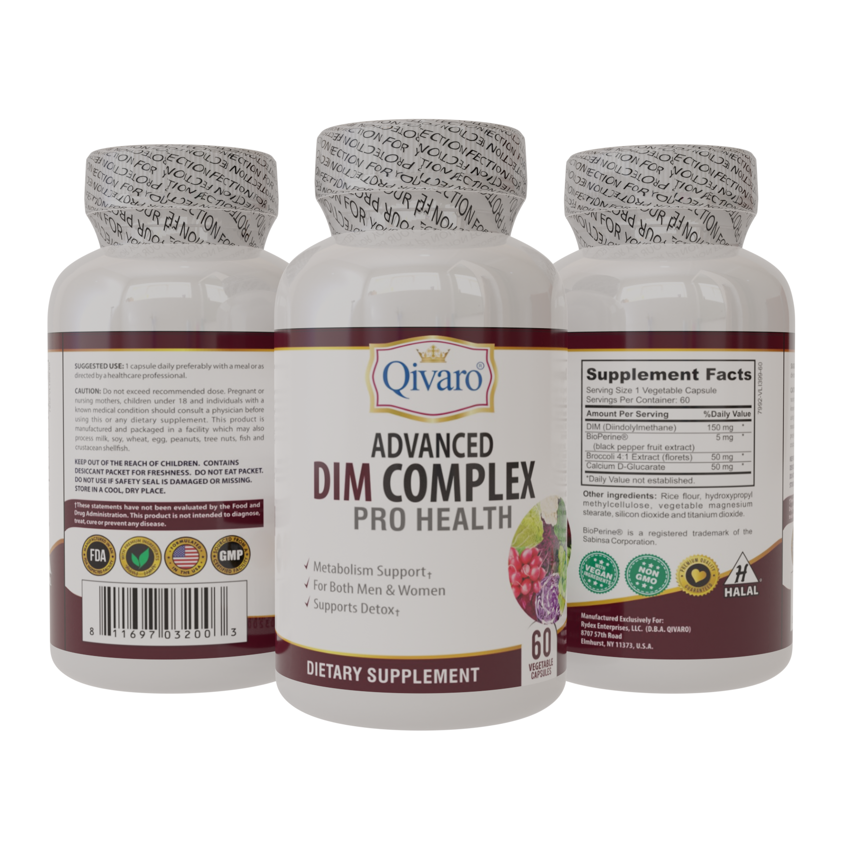 QIH811_Advanced DIM Complex Pro Health by Qivaro_60 veggie capsules