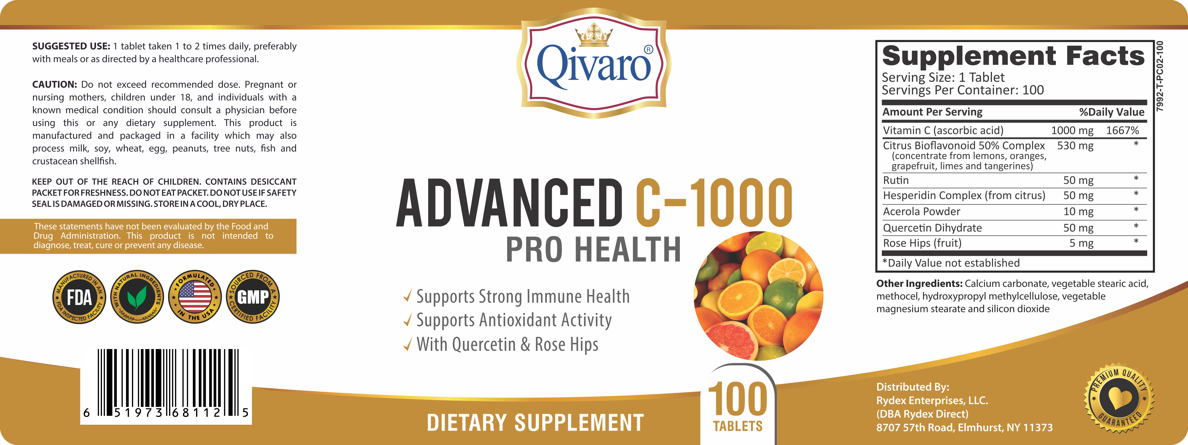 QIH12_Advanced C-1000 Pro Health_100 tablets