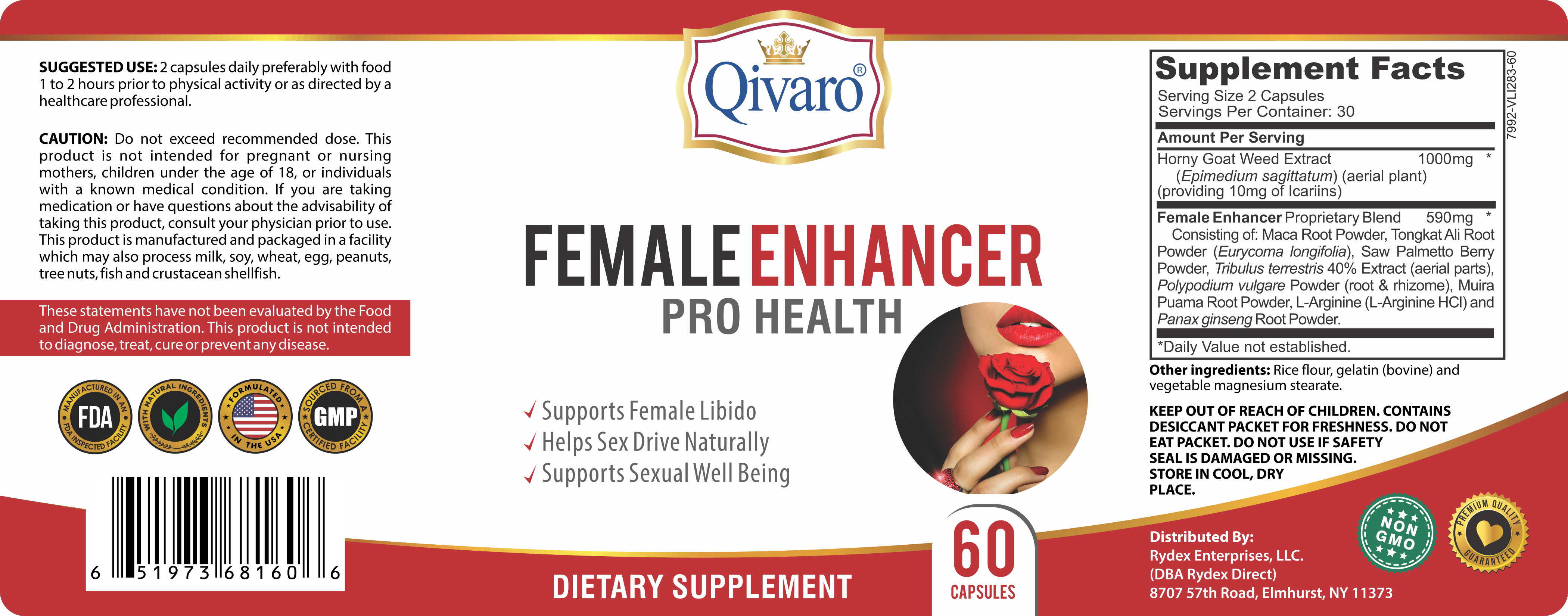 QIH44_Female Enhancer Pro Health_60 capsules