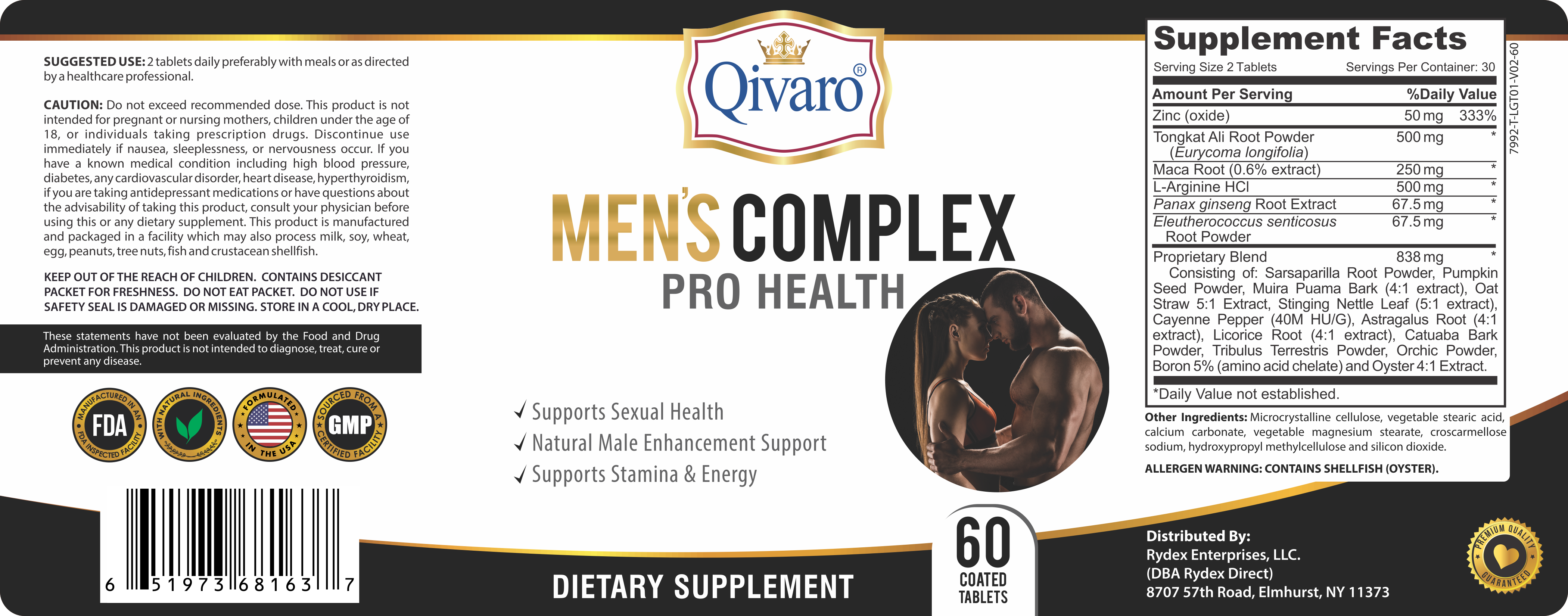QIH46_Mens Complex Pro Health_60 coated tablets