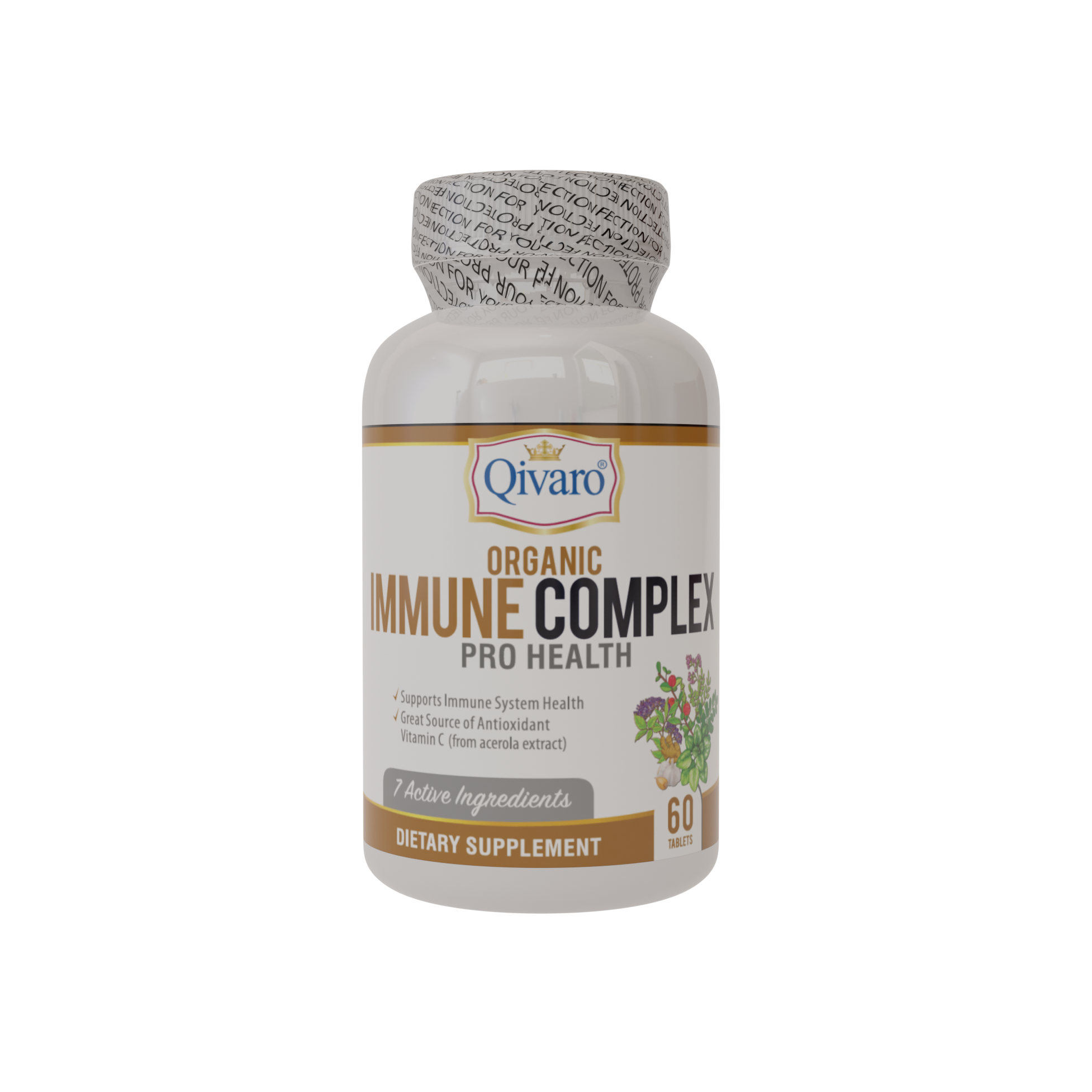 QIO02-Organic Immune Complex by Qivaro_60 tablets