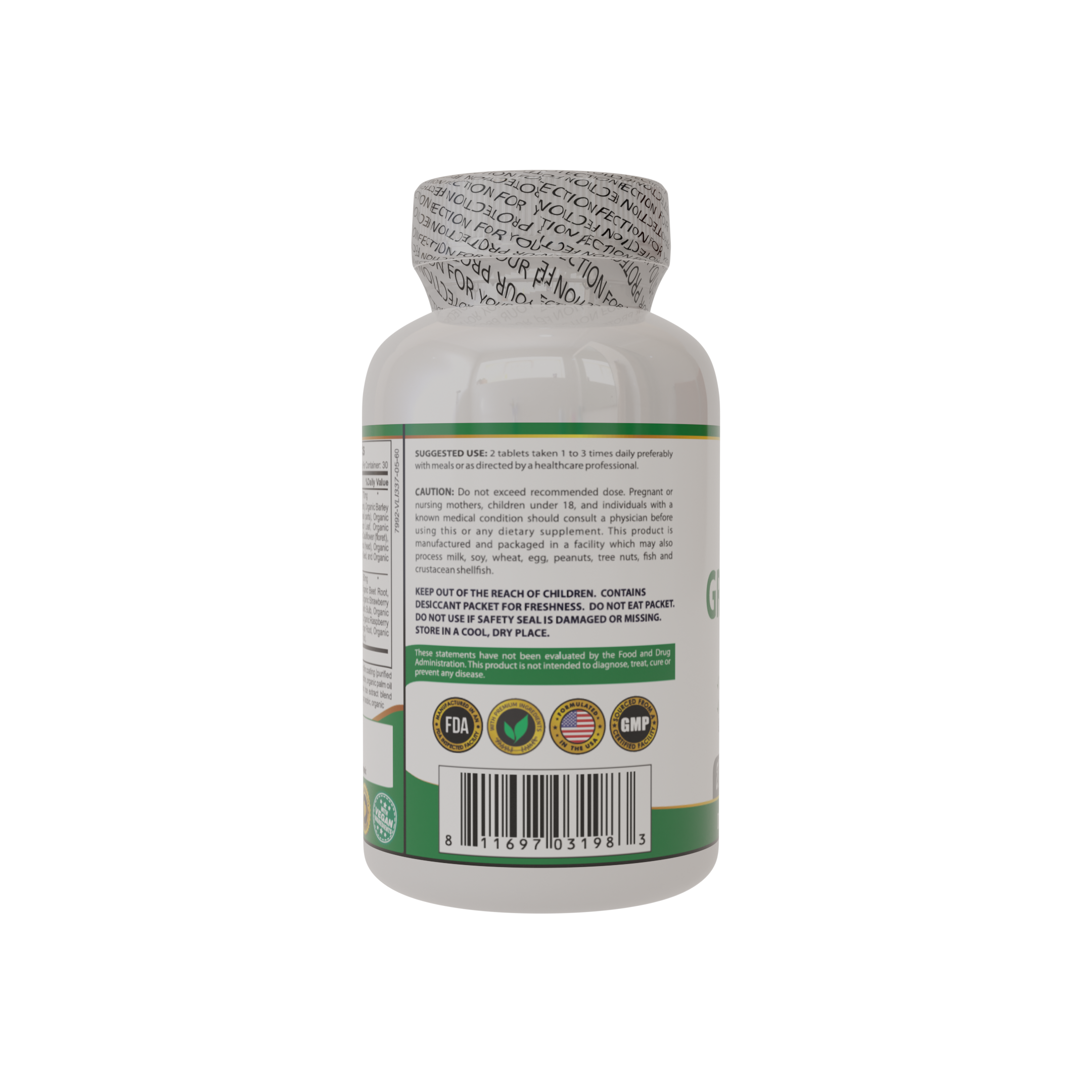 QIO01-Organic Greens & Fruits_60 tablets