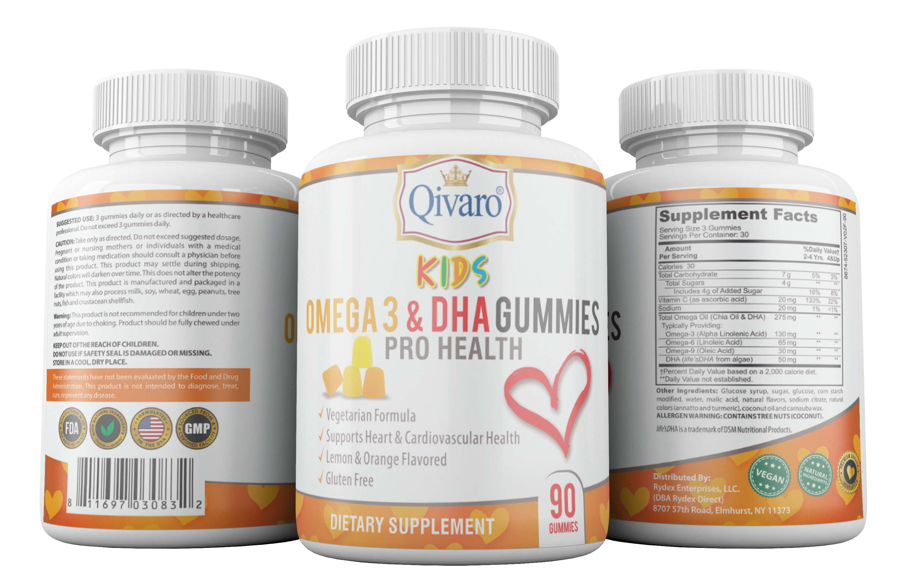QKG02: Kids Omega 3 & DHA gummies Pro Health