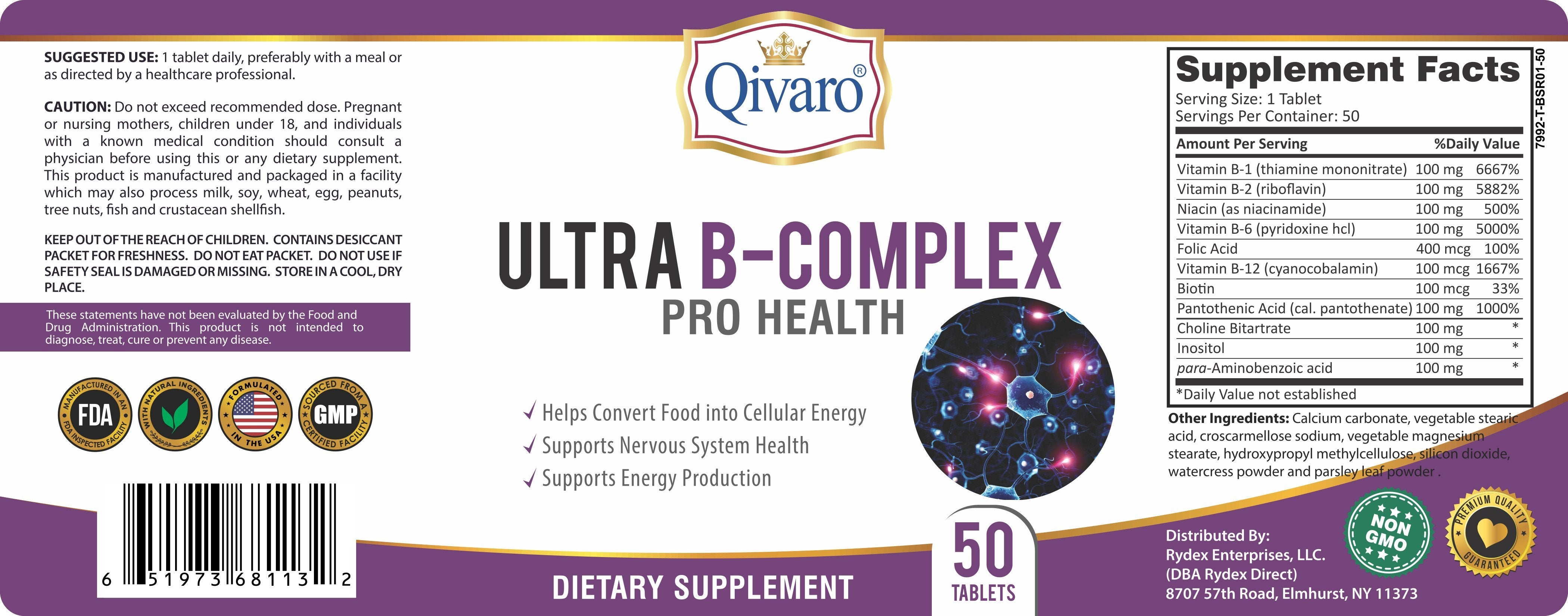 SKU:QIH13-Ultra B-Complex Pro Health
