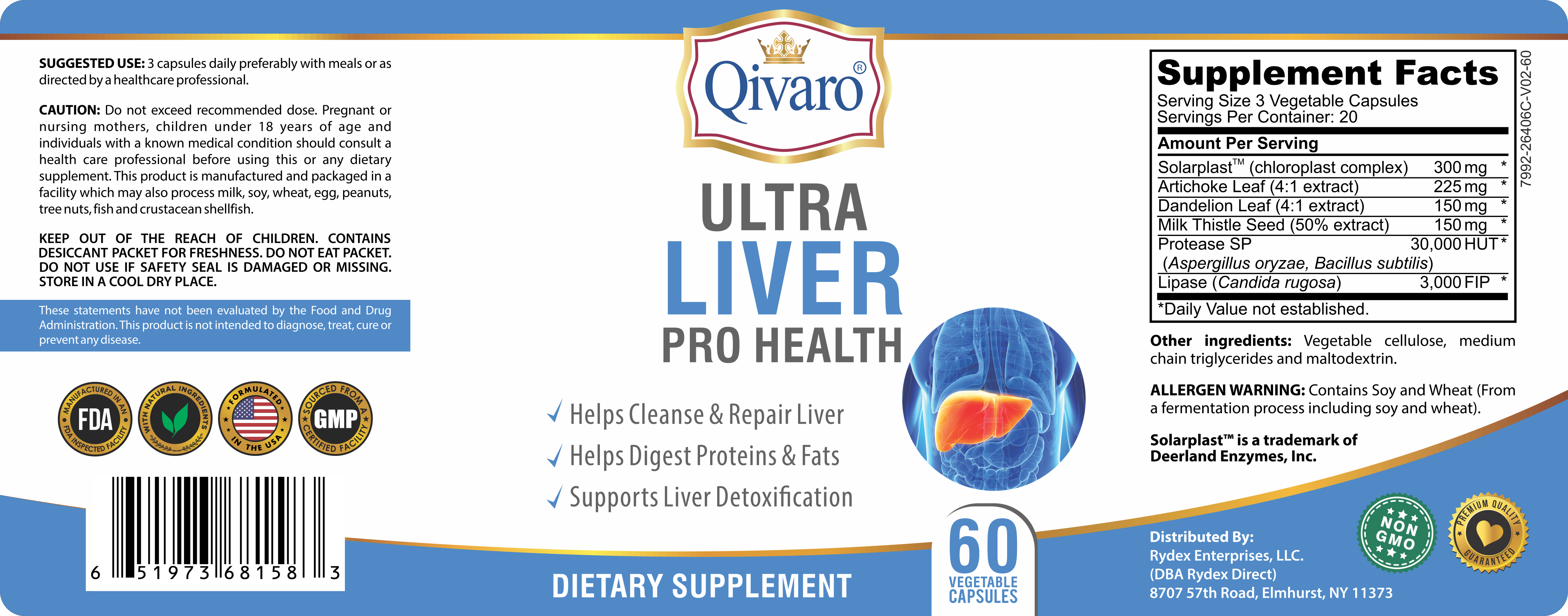 SKU:QIH26-Ultra Liver Pro Health