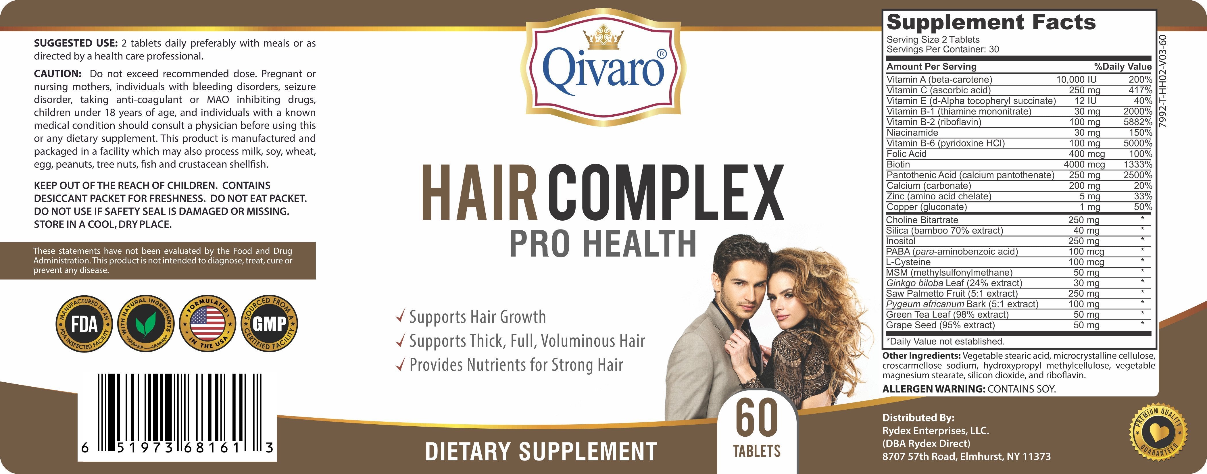 SKU: QIH43: Hair Complex Pro Health