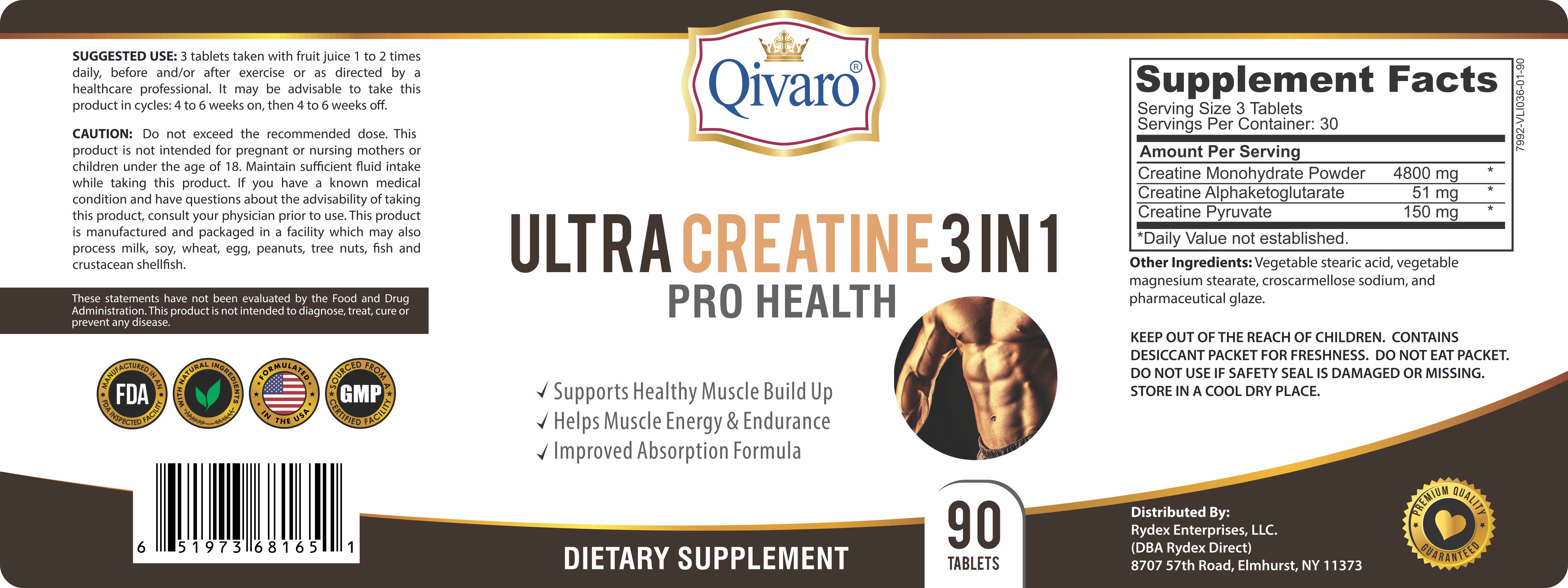QIH48: Ultra Creatine 3 in 1 Pro Health