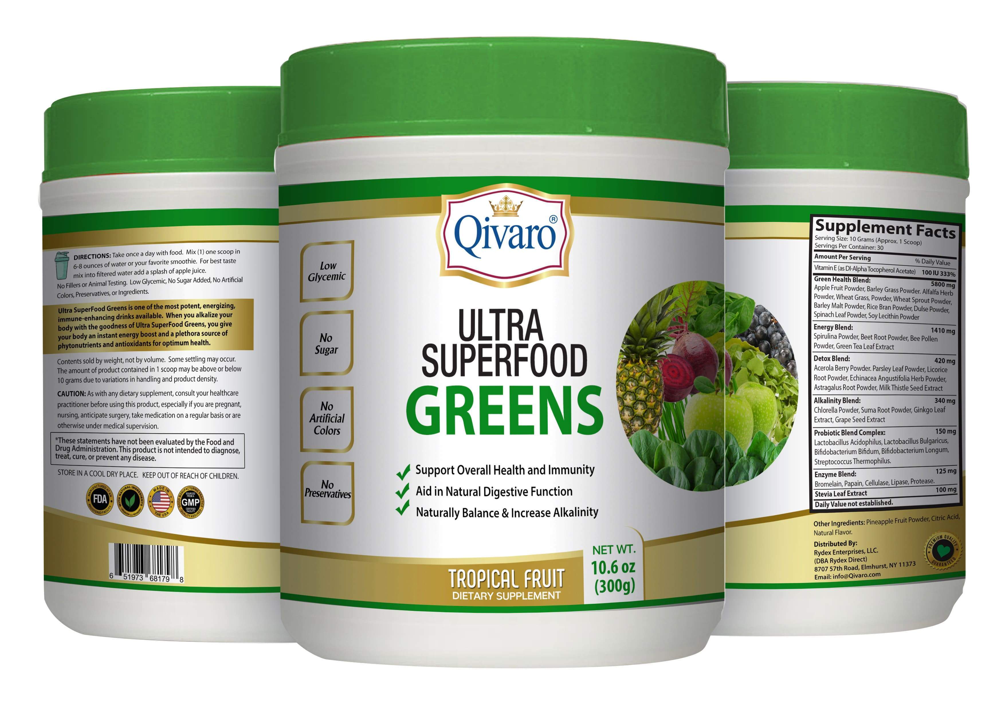 QIVP02:  Ultra Superfood Greens by Qivaro