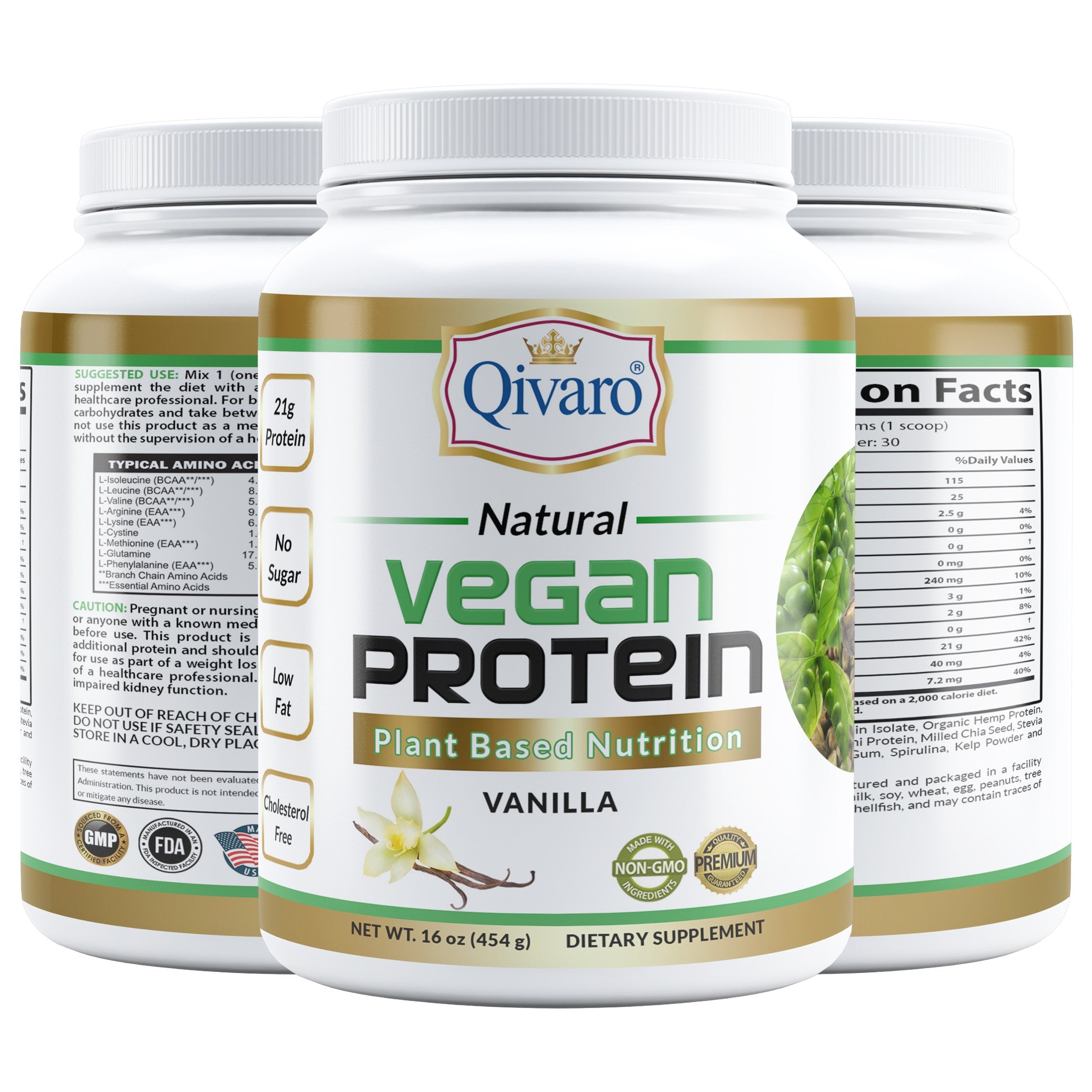QVP01A/QVP02A -Vegan Protien Plant Based Nutrition ( Vanilla / Chocolate Flavor)