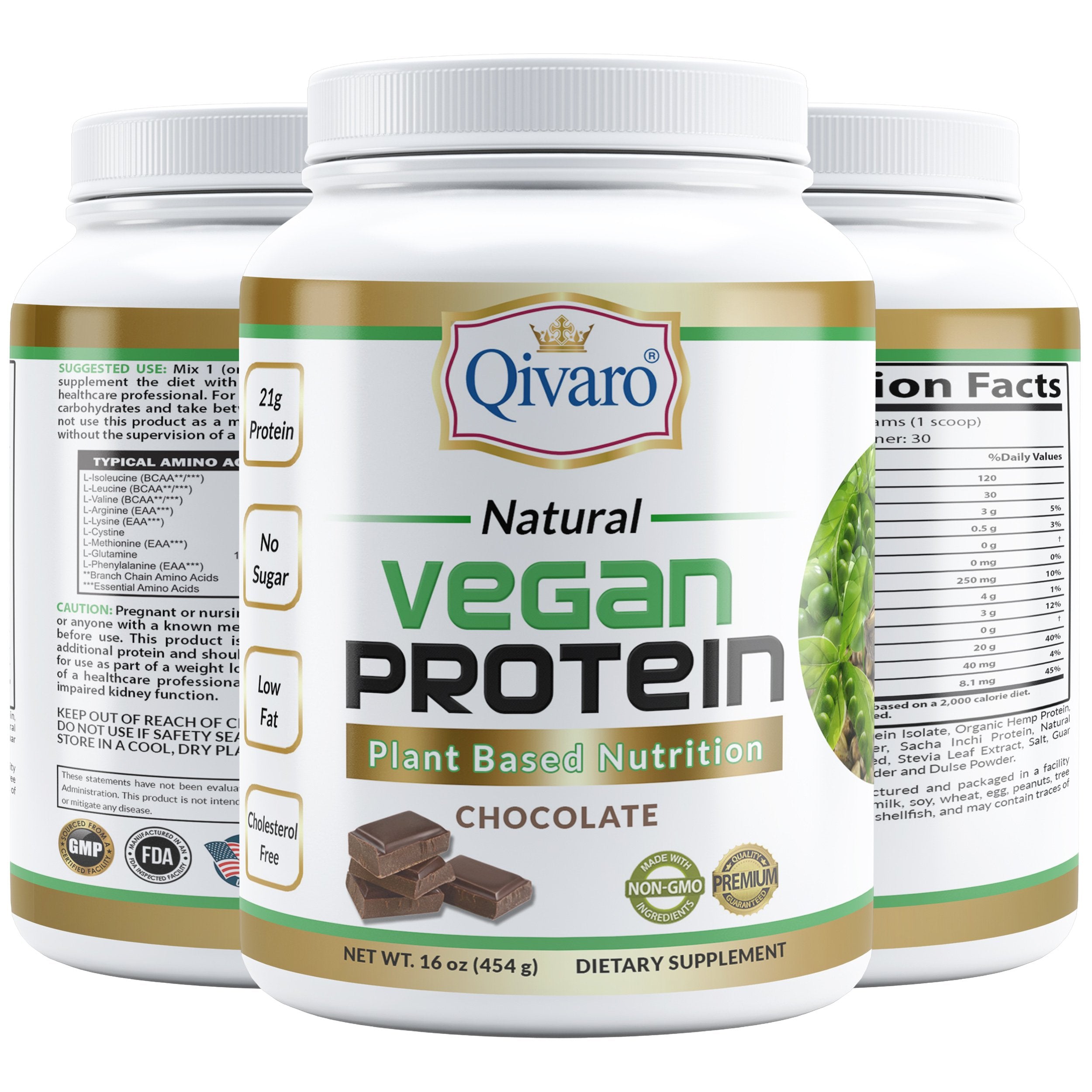 QVP01A/QVP02A -Vegan Protien Plant Based Nutrition ( Vanilla / Chocolate Flavor)